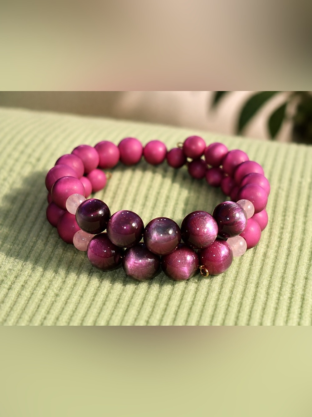 Plum & Purple Matte Bracelet